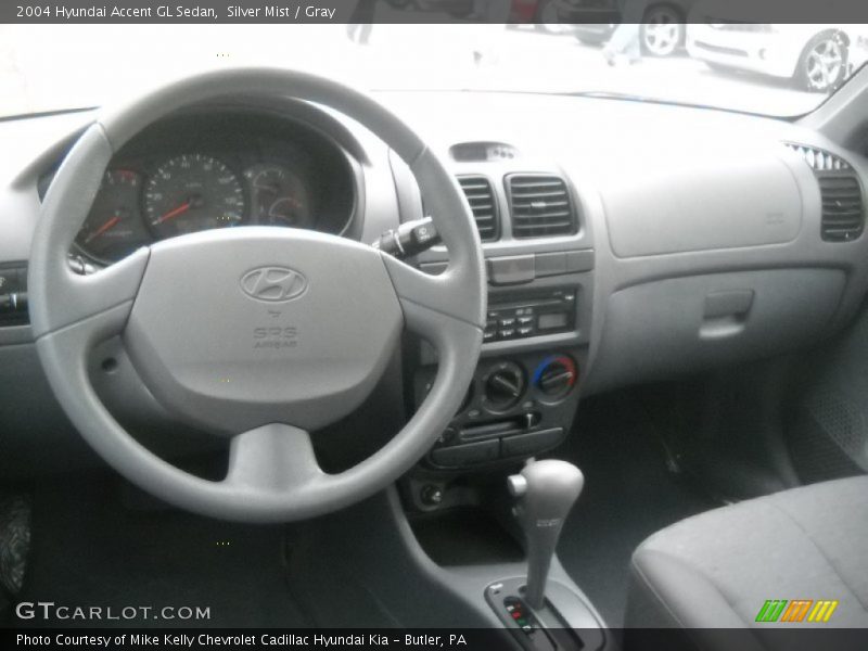 Silver Mist / Gray 2004 Hyundai Accent GL Sedan