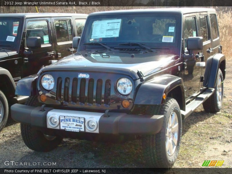 Black / Black 2012 Jeep Wrangler Unlimited Sahara 4x4