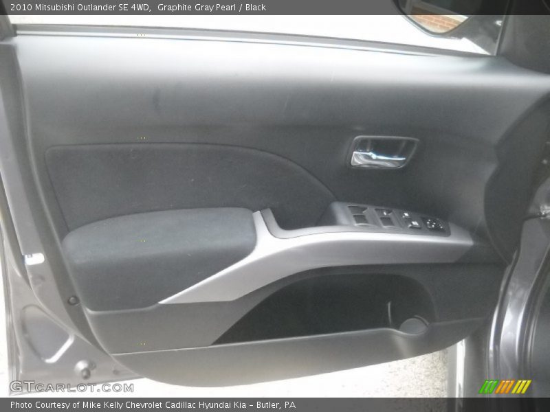 Graphite Gray Pearl / Black 2010 Mitsubishi Outlander SE 4WD