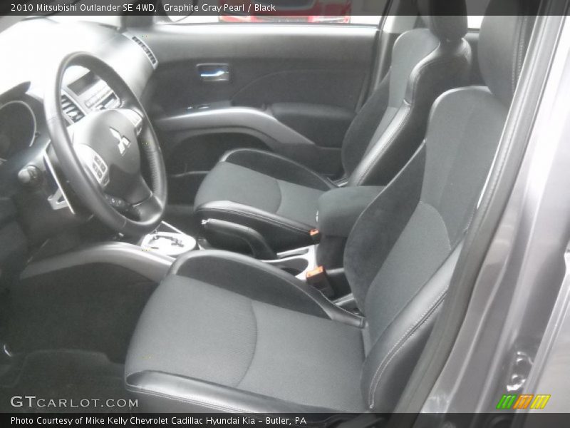 Graphite Gray Pearl / Black 2010 Mitsubishi Outlander SE 4WD