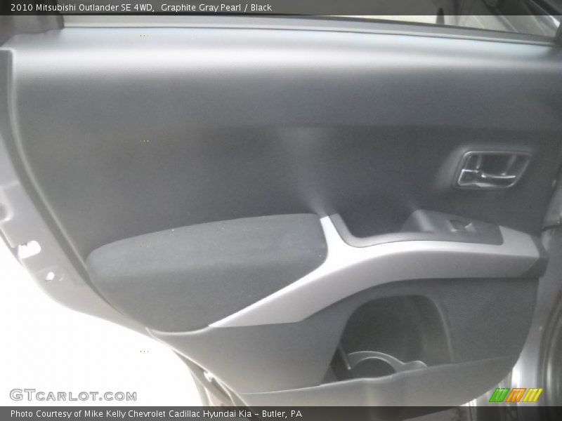 Graphite Gray Pearl / Black 2010 Mitsubishi Outlander SE 4WD