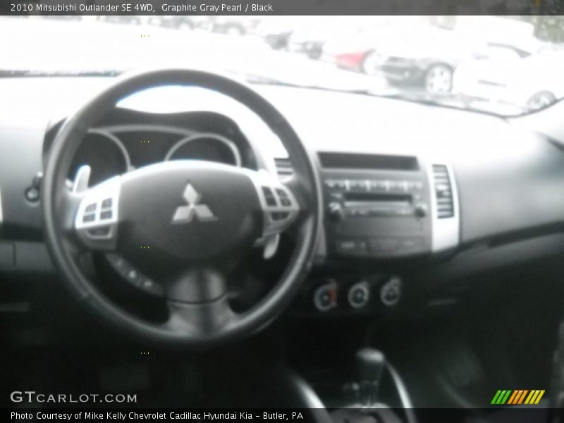 Graphite Gray Pearl / Black 2010 Mitsubishi Outlander SE 4WD