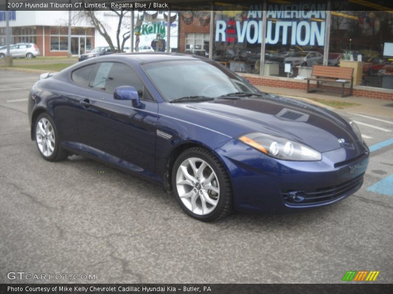 Regatta Blue / Black 2007 Hyundai Tiburon GT Limited