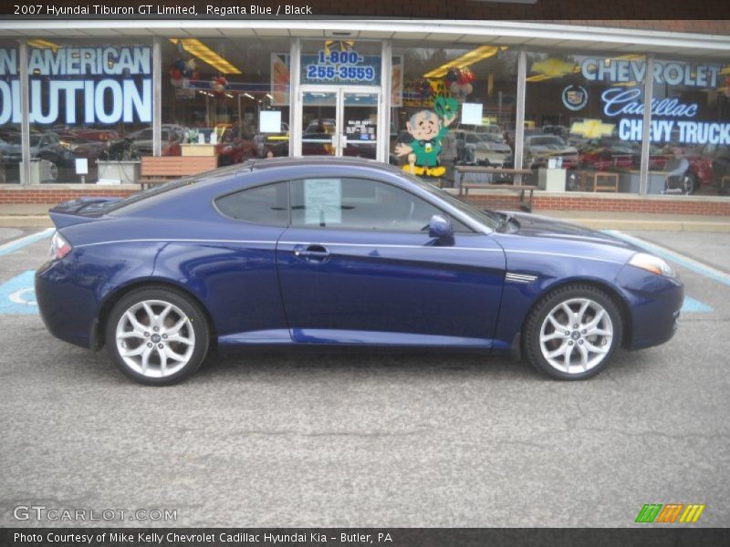 Regatta Blue / Black 2007 Hyundai Tiburon GT Limited