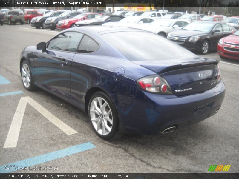 Regatta Blue / Black 2007 Hyundai Tiburon GT Limited