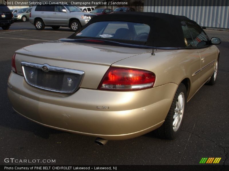 Champagne Pearlcoat / Sandstone 2001 Chrysler Sebring LXi Convertible