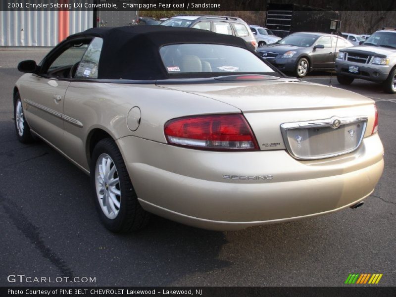 Champagne Pearlcoat / Sandstone 2001 Chrysler Sebring LXi Convertible