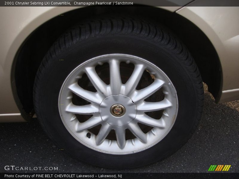 Champagne Pearlcoat / Sandstone 2001 Chrysler Sebring LXi Convertible