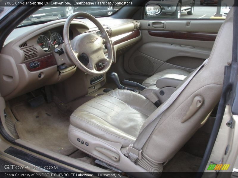  2001 Sebring LXi Convertible Sandstone Interior