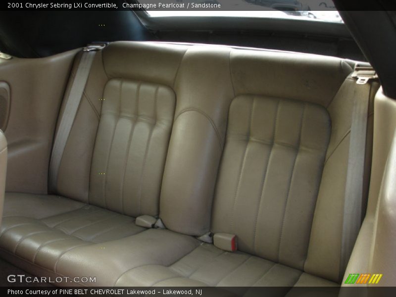 Rear Seat of 2001 Sebring LXi Convertible