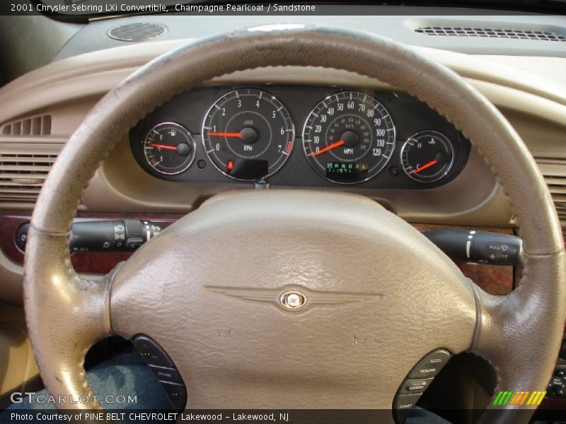 Champagne Pearlcoat / Sandstone 2001 Chrysler Sebring LXi Convertible
