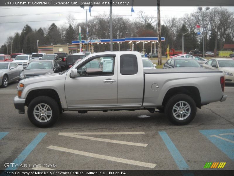 Sheer Silver Metallic / Ebony 2010 Chevrolet Colorado LT Extended Cab