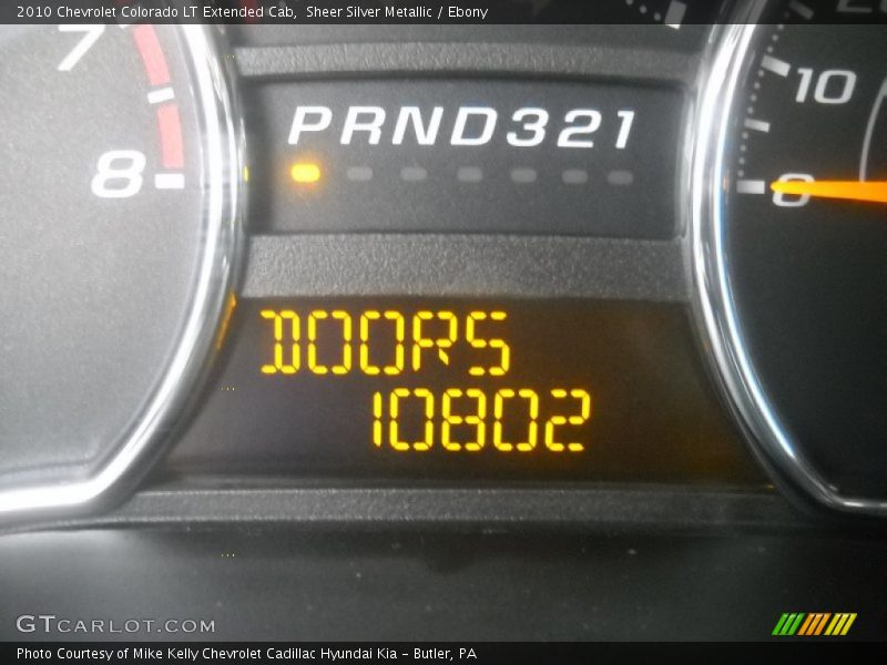 Sheer Silver Metallic / Ebony 2010 Chevrolet Colorado LT Extended Cab