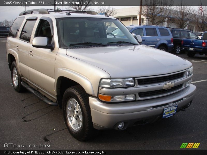 Silver Birch Metallic / Tan/Neutral 2005 Chevrolet Tahoe Z71 4x4