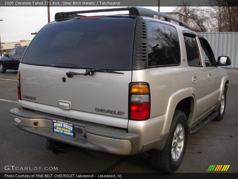Silver Birch Metallic / Tan/Neutral 2005 Chevrolet Tahoe Z71 4x4