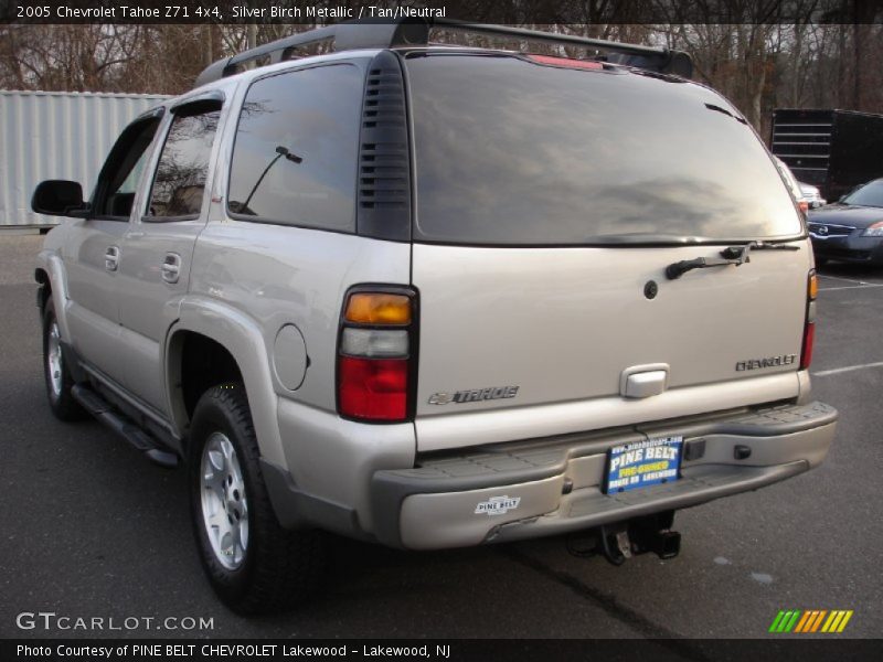 Silver Birch Metallic / Tan/Neutral 2005 Chevrolet Tahoe Z71 4x4
