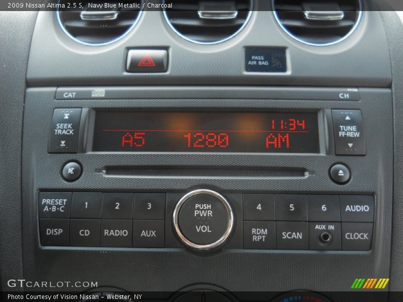 Navy Blue Metallic / Charcoal 2009 Nissan Altima 2.5 S