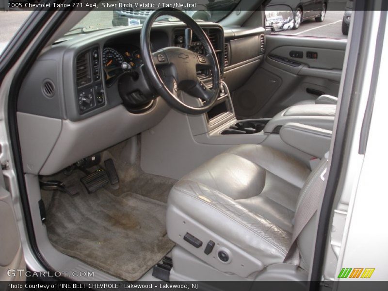 Silver Birch Metallic / Tan/Neutral 2005 Chevrolet Tahoe Z71 4x4