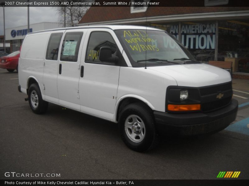 Summit White / Medium Pewter 2007 Chevrolet Express 1500 AWD Commercial Van