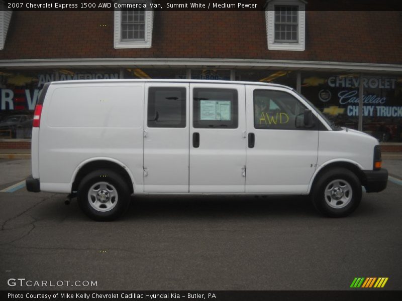 Summit White / Medium Pewter 2007 Chevrolet Express 1500 AWD Commercial Van