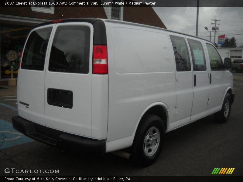 Summit White / Medium Pewter 2007 Chevrolet Express 1500 AWD Commercial Van