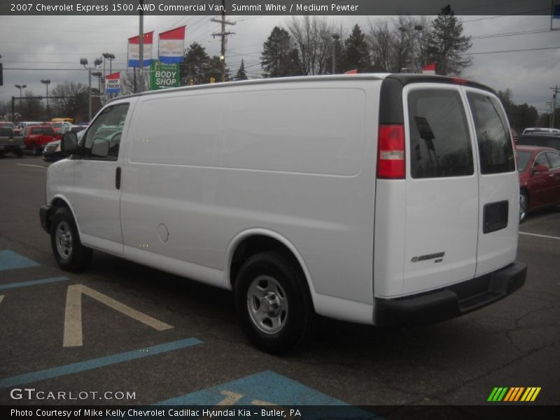 Summit White / Medium Pewter 2007 Chevrolet Express 1500 AWD Commercial Van