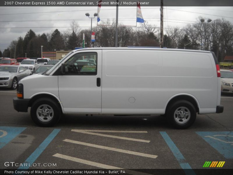 Summit White / Medium Pewter 2007 Chevrolet Express 1500 AWD Commercial Van