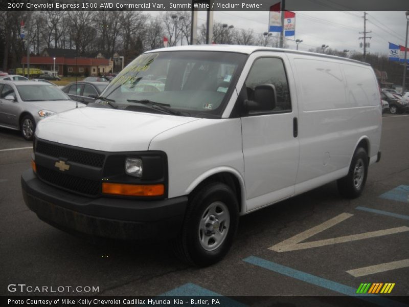 Summit White / Medium Pewter 2007 Chevrolet Express 1500 AWD Commercial Van