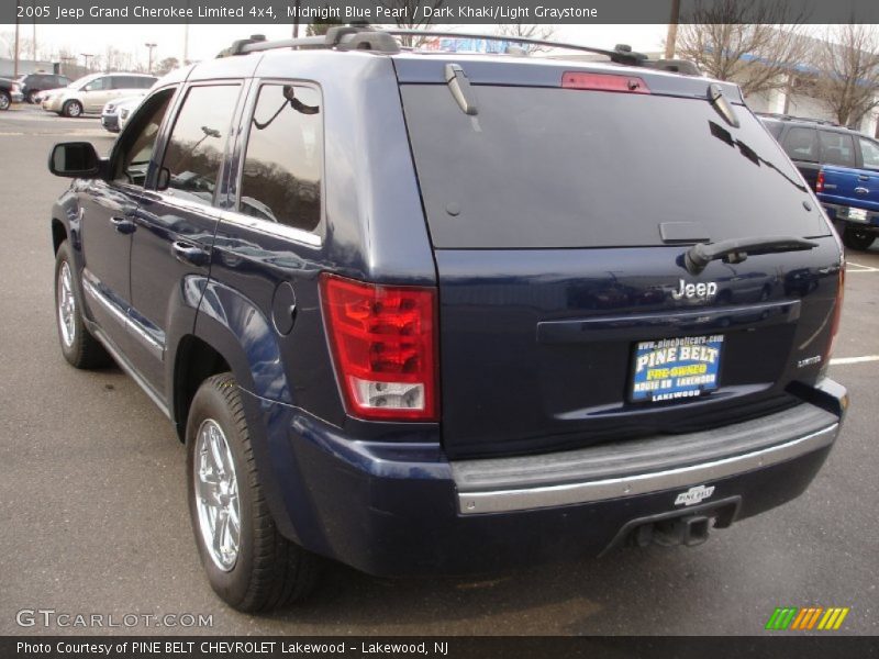 Midnight Blue Pearl / Dark Khaki/Light Graystone 2005 Jeep Grand Cherokee Limited 4x4