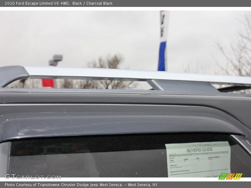 Black / Charcoal Black 2010 Ford Escape Limited V6 4WD