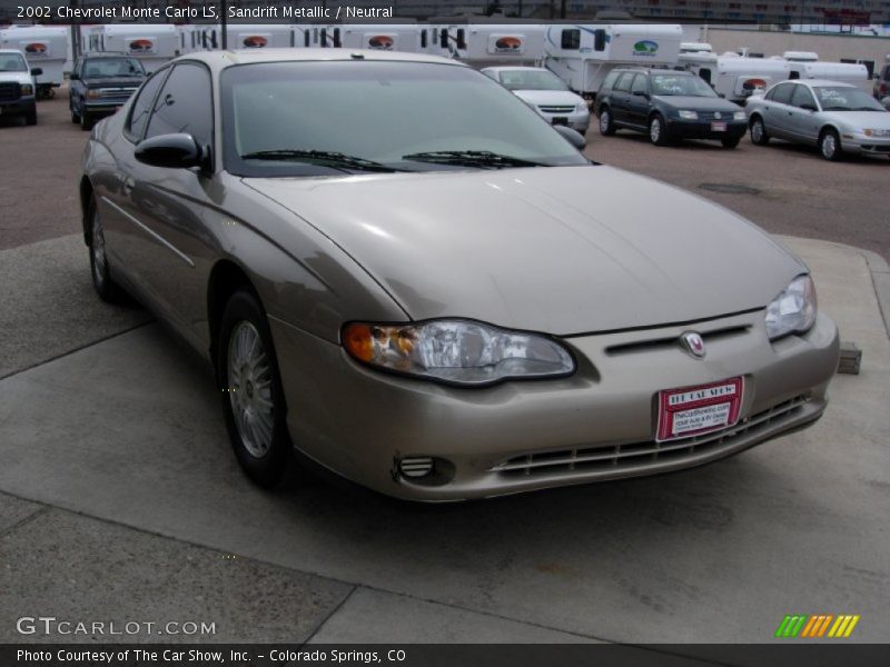 Sandrift Metallic / Neutral 2002 Chevrolet Monte Carlo LS