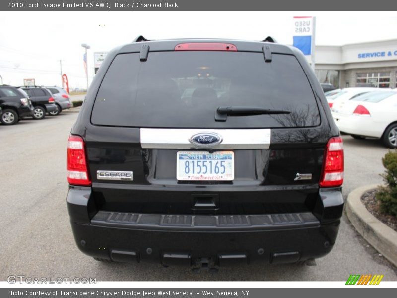 Black / Charcoal Black 2010 Ford Escape Limited V6 4WD