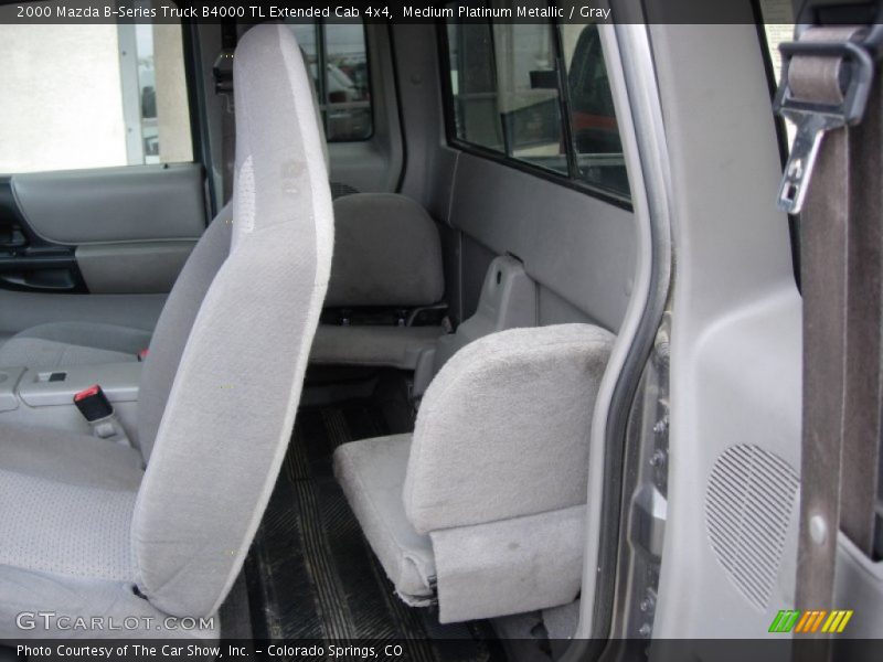 Medium Platinum Metallic / Gray 2000 Mazda B-Series Truck B4000 TL Extended Cab 4x4