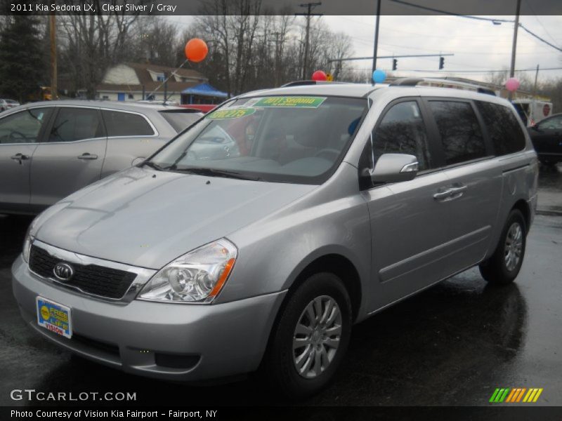 Clear Silver / Gray 2011 Kia Sedona LX