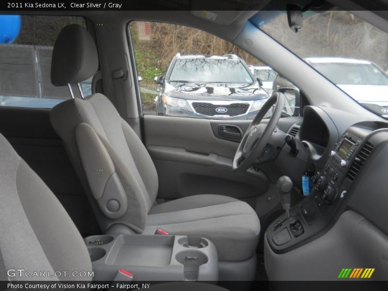 Clear Silver / Gray 2011 Kia Sedona LX