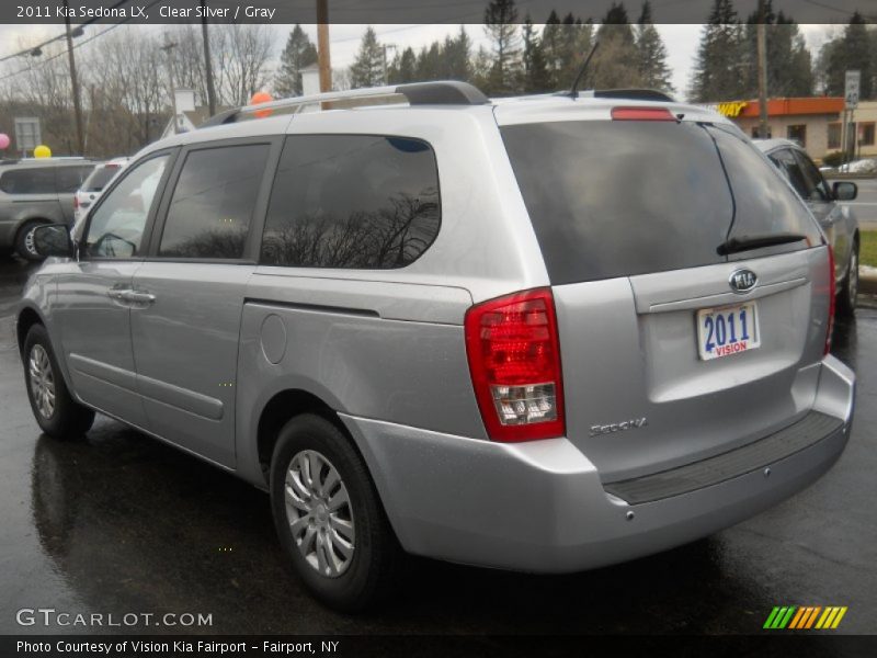 Clear Silver / Gray 2011 Kia Sedona LX