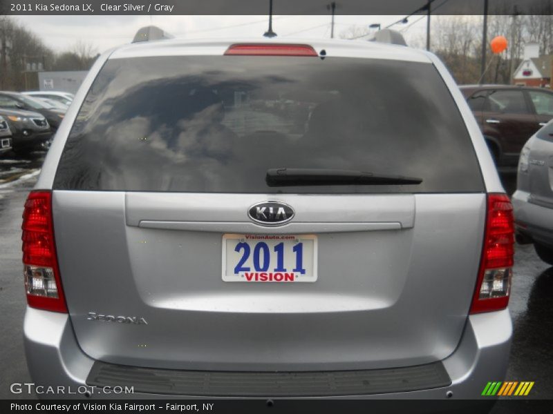 Clear Silver / Gray 2011 Kia Sedona LX