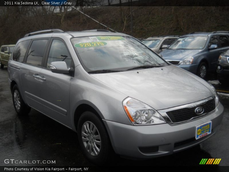 Clear Silver / Gray 2011 Kia Sedona LX