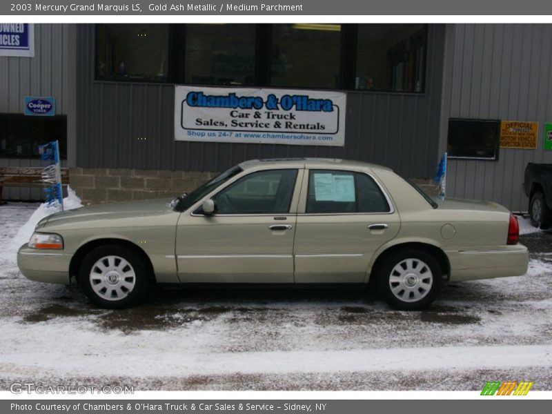 Gold Ash Metallic / Medium Parchment 2003 Mercury Grand Marquis LS