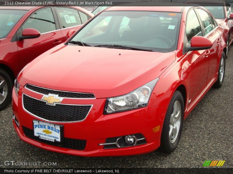 Victory Red / Jet Black/Sport Red 2012 Chevrolet Cruze LT/RS