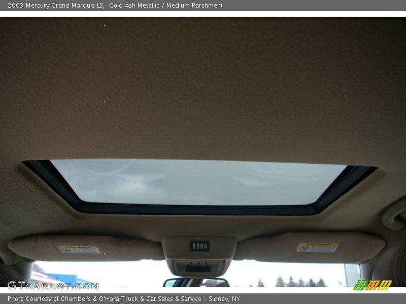 Gold Ash Metallic / Medium Parchment 2003 Mercury Grand Marquis LS