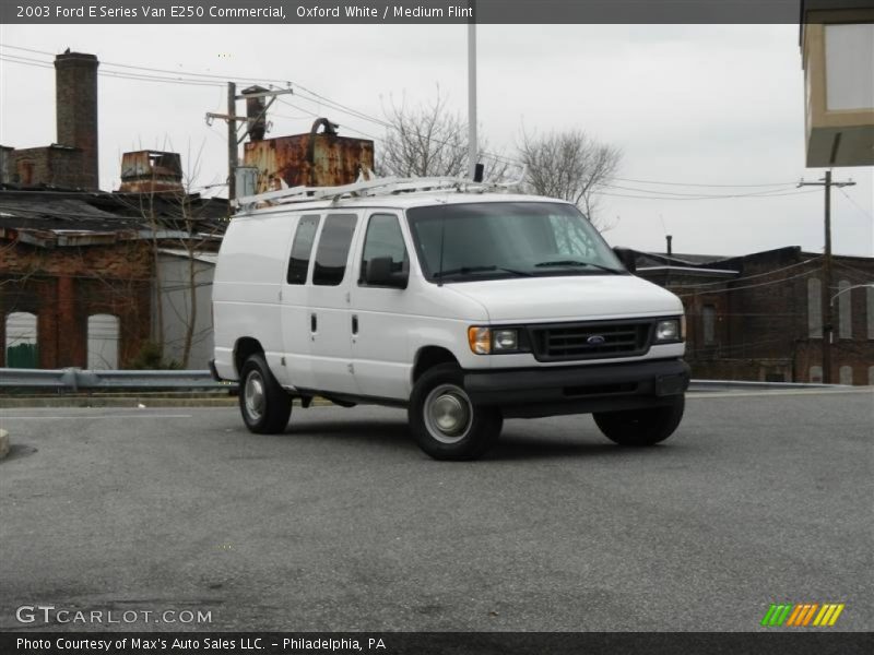 Oxford White / Medium Flint 2003 Ford E Series Van E250 Commercial