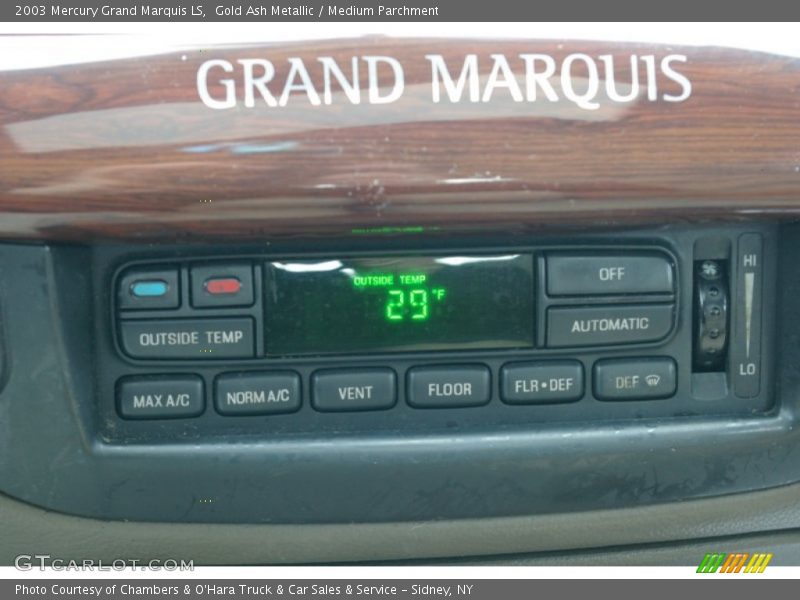 Gold Ash Metallic / Medium Parchment 2003 Mercury Grand Marquis LS