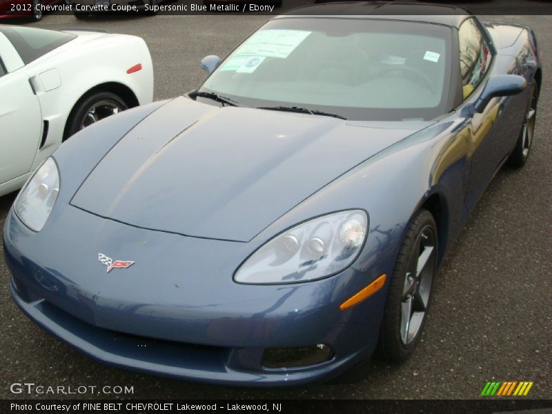 Supersonic Blue Metallic / Ebony 2012 Chevrolet Corvette Coupe