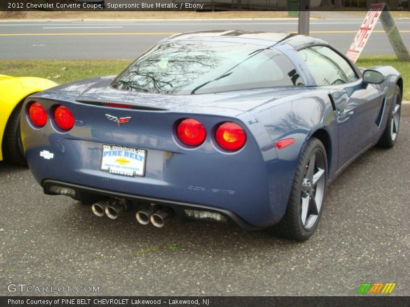 Supersonic Blue Metallic / Ebony 2012 Chevrolet Corvette Coupe