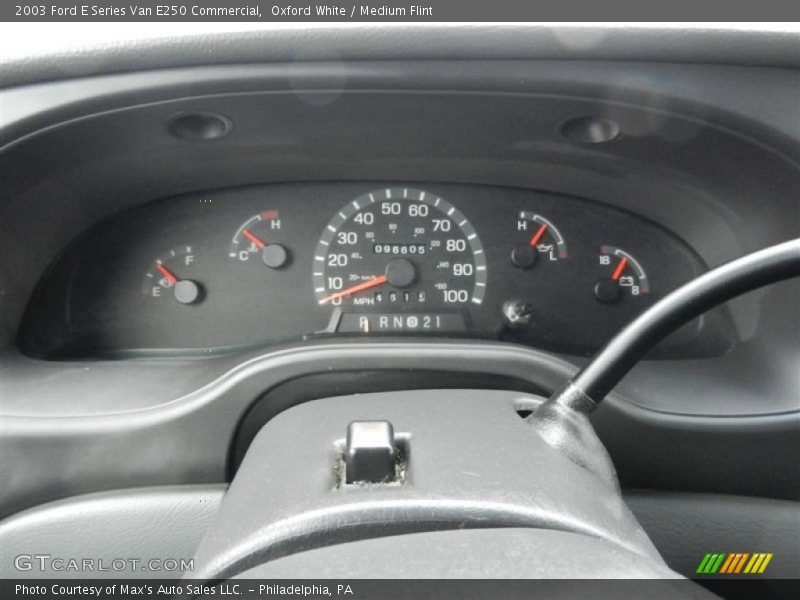 Oxford White / Medium Flint 2003 Ford E Series Van E250 Commercial