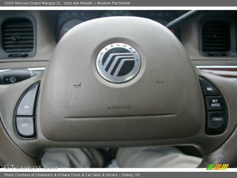 Gold Ash Metallic / Medium Parchment 2003 Mercury Grand Marquis LS