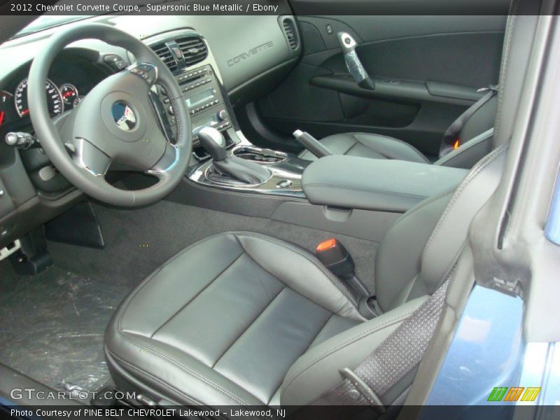  2012 Corvette Coupe Ebony Interior