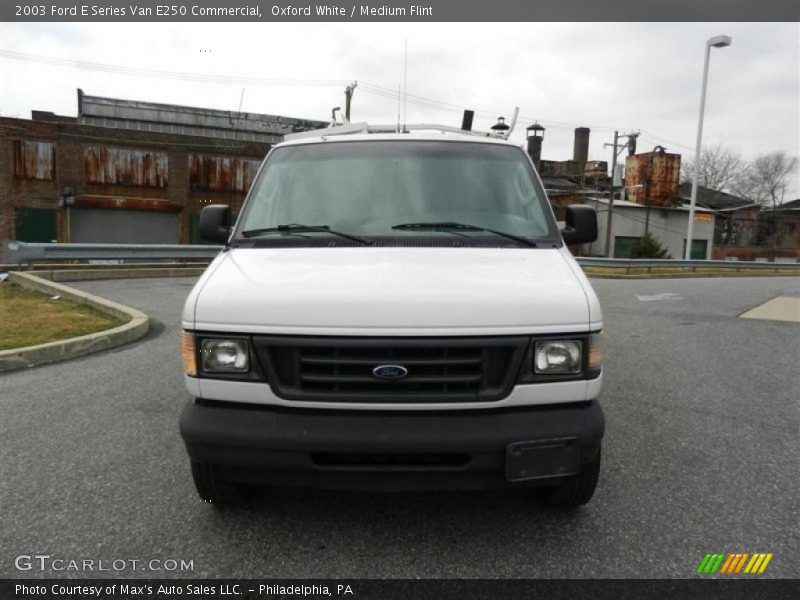 Oxford White / Medium Flint 2003 Ford E Series Van E250 Commercial