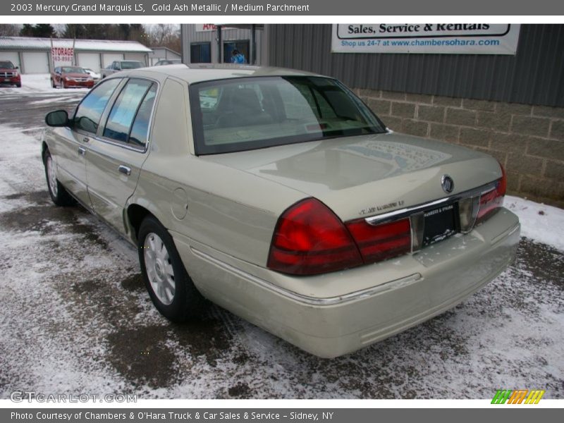Gold Ash Metallic / Medium Parchment 2003 Mercury Grand Marquis LS